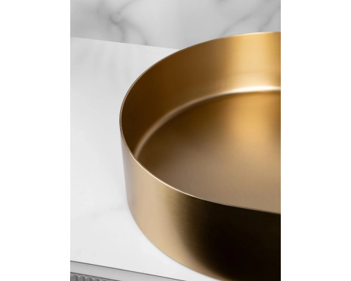 Раковина-чаша AltroBagno Eterno AltroBagnoEterno001025OrSp 59,6x39,6 см, накладная, золотой матовый