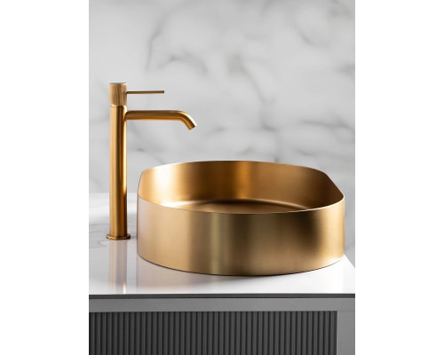 Раковина-чаша AltroBagno Eterno AltroBagnoEterno001025OrSp 59,6x39,6 см, накладная, золотой матовый