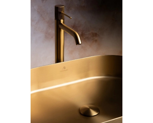 Раковина-чаша AltroBagno Eterno AltroBagnoEterno001025OrSp 59,6x39,6 см, накладная, золотой матовый