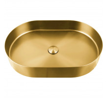 Раковина-чаша AltroBagno Eterno AltroBagnoEterno001025OrSp 59,6x39,6 см, накладная, золотой матовый