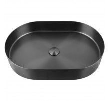 Раковина-чаша AltroBagno Eterno AltroBagnoEterno001026MtGr 59,6x39,6 см, накладная, оружейная сталь