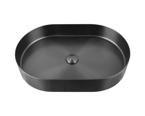 Раковина-чаша AltroBagno Eterno AltroBagnoEterno001026MtGr 59,6x39,6 см, накладная, оружейная сталь