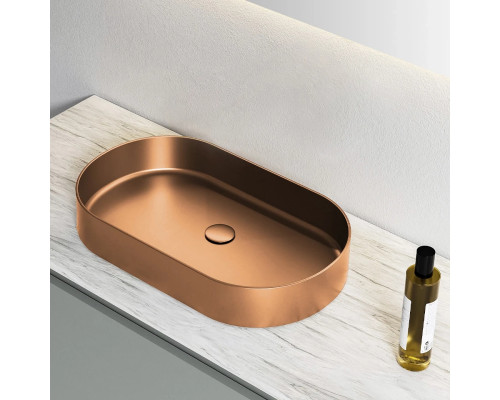 Раковина-чаша AltroBagno Eterno AltroBagnoEterno001027RaSp 59,6x39,6 см, накладная, медь матовая