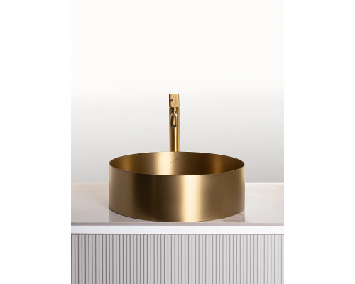 Раковина-чаша AltroBagno Luna AltroBagnoLuna001001OrSp 39,6x39,6 см, накладная, золотой матовый