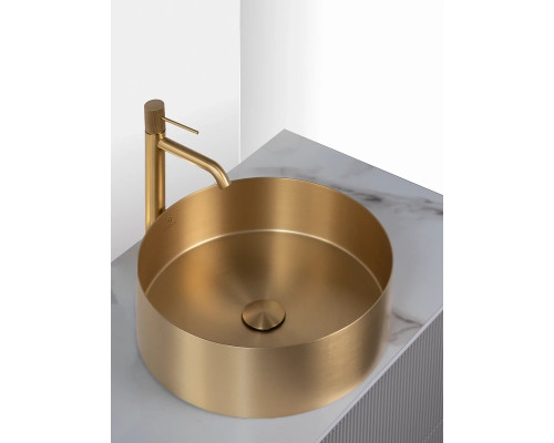 Раковина-чаша AltroBagno Luna AltroBagnoLuna001001OrSp 39,6x39,6 см, накладная, золотой матовый