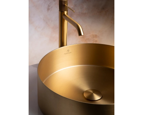 Раковина-чаша AltroBagno Luna AltroBagnoLuna001001OrSp 39,6x39,6 см, накладная, золотой матовый