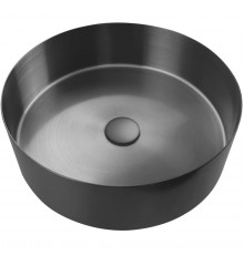 Раковина-чаша AltroBagno Luna AltroBagnoLuna001002MtGr 39,6x39,6 см, накладная, оружейная сталь