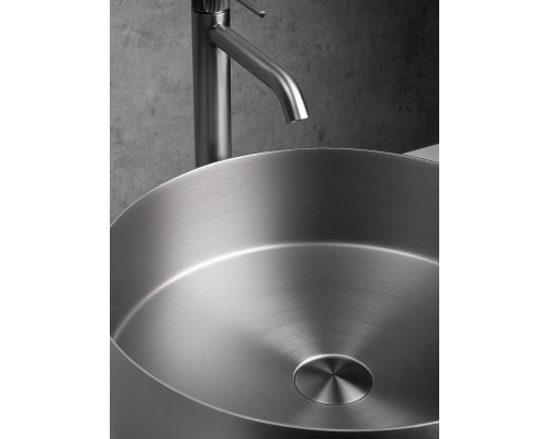 Раковина-чаша AltroBagno Luna AltroBagnoLuna001002MtGr 39,6x39,6 см, накладная, оружейная сталь