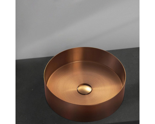 Раковина-чаша AltroBagno Luna AltroBagnoLuna001003RaSp 39,6x39,6 см, накладная, медь матовая