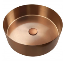 Раковина-чаша AltroBagno Luna AltroBagnoLuna001003RaSp 39,6x39,6 см, накладная, медь матовая