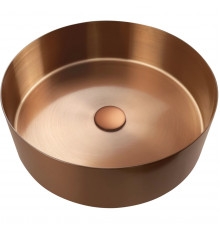 Раковина-чаша AltroBagno Luna AltroBagnoLuna001003RaSp 39,6x39,6 см, накладная, медь матовая