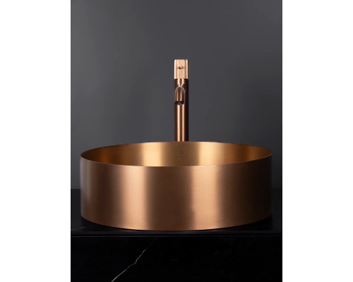 Раковина-чаша AltroBagno Luna AltroBagnoLuna001003RaSp 39,6x39,6 см, накладная, медь матовая