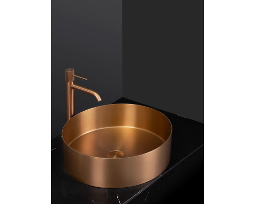 Раковина-чаша AltroBagno Luna AltroBagnoLuna001003RaSp 39,6x39,6 см, накладная, медь матовая