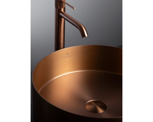 Раковина-чаша AltroBagno Luna AltroBagnoLuna001003RaSp 39,6x39,6 см, накладная, медь матовая