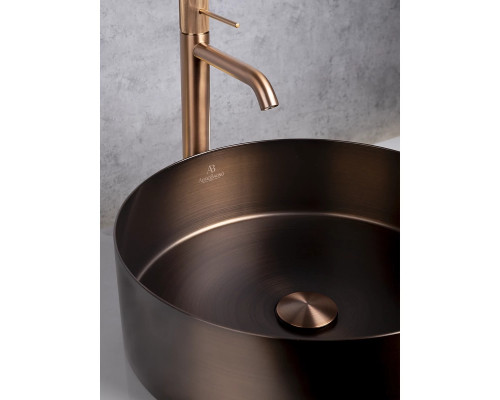 Раковина-чаша AltroBagno Luna AltroBagnoLuna001004BrAn 39,6x39,6 см, накладная, состаренная бронза