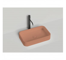 Раковина-чаша Salini S-Sense Callista 01 1101104GF3012 54,5x34,5 см, накладная, бежево-красный глянец