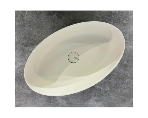 Раковина-чаша Salini S-Stone Alda 01 110621MF1013 58x35 см, накладная, жемчужно-белый матовый