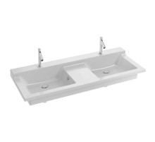 Подвесная раковина-столешница с отверстиями для смесителей 140 см Jacob Delafon Soprano EXJ112-00