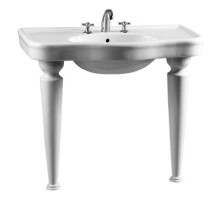 Раковина 100 см белый с одним отверстием под смеситель Vitra Efes 6209B003-0001