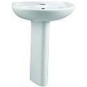 Раковина 60 см с пьедесталом Vitra Arkitekt 9601B003-7650