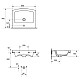 Приобрести Раковина 55,5х44,5 см Cersanit Easy UM-ES55/1 в магазине сантехники Santeh-Crystal.ru