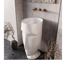 Раковина отдельностоящая слив в пол 45х51 Kerasan Artwork Moloco 4741K01