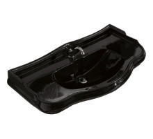 Раковина 100х54,5 см Kerasan Retro 105004NEROx1