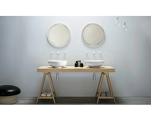 Приобрести Раковина чаша 45х45 см Azzurra Fleur FLE200 в магазине сантехники Santeh-Crystal.ru