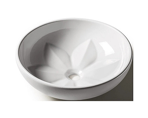 Приобрести Раковина чаша 45х45 см Azzurra Fleur FLE200 в магазине сантехники Santeh-Crystal.ru