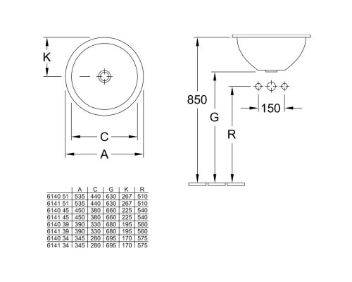 Приобрести Раковина 39x39 см Villeroy & Boch Loop & Friends 61403901 в магазине сантехники Santeh-Crystal.ru