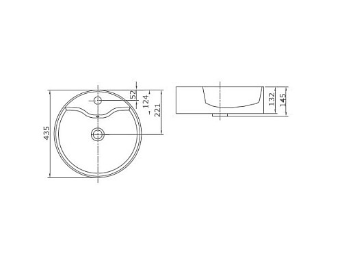 Купить Раковина 43,5х43,5 см SSWW CL3076 в магазине сантехники Santeh-Crystal.ru