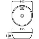 Купить Раковина-чаша 44,5х44,5 см BelBagno BB3218 в магазине сантехники Santeh-Crystal.ru