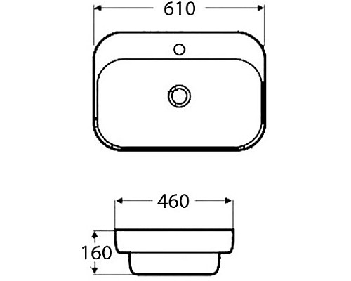 Приобрести Раковина 61х46 см BelBagno BB6052 в магазине сантехники Santeh-Crystal.ru