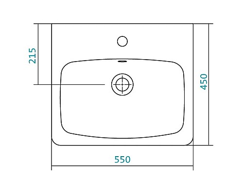 Купить Раковина 55х45 см Santek Нео 1.WH30.2.185 в магазине сантехники Santeh-Crystal.ru