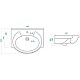Заказать Раковина 76х51 см Santek Байкал 1.WH11.0.259 в магазине сантехники Santeh-Crystal.ru