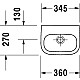 Заказать Раковина 36х27 см Duravit D-Code 07053600002 в магазине сантехники Santeh-Crystal.ru