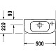 Заказать Раковина 50х22 см Duravit D-Code 07065000082 в магазине сантехники Santeh-Crystal.ru