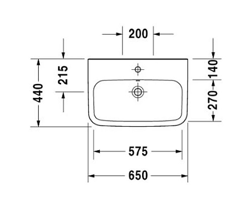 Заказать Раковина 65х44 см Duravit DuraStyle 2319650000 в магазине сантехники Santeh-Crystal.ru