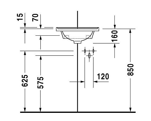 Купить Раковина 31х31 см Duravit Starck 3 0752440000 в магазине сантехники Santeh-Crystal.ru