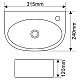 Заказать Раковина 31,5х24 см Melana E601-805 в магазине сантехники Santeh-Crystal.ru