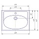 Заказать Раковина 61х44,5 см Kirovit Калипсо 600 в магазине сантехники Santeh-Crystal.ru