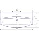 Купить Раковина 103х50,5 см Kirovit Элвис 1050 в магазине сантехники Santeh-Crystal.ru