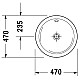 Купить Раковина 47 см Duravit Architec 0468470000 в магазине сантехники Santeh-Crystal.ru