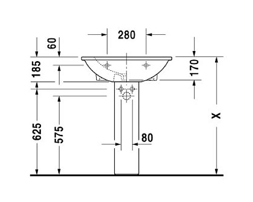 Santeh-Crystal.ru: Раковина 65х55 см Duravit Darling New 2621650000 Приобрести Раковина 65х55 см Duravit Darling New 2621650000 в магазине сантехники Santeh-Crystal.ru