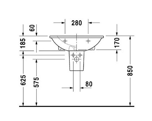 Santeh-Crystal.ru: Раковина 65х55 см Duravit Darling New 2621650000 Приобрести Раковина 65х55 см Duravit Darling New 2621650000 в магазине сантехники Santeh-Crystal.ru