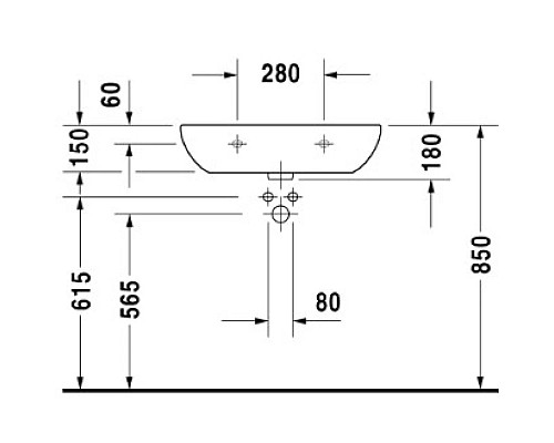 Заказать Раковина 65х50 см Duravit D-Code Med 23116500002 в магазине сантехники Santeh-Crystal.ru