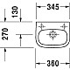Заказать Раковина 36х27 см Duravit D-Code 07053600092 в магазине сантехники Santeh-Crystal.ru