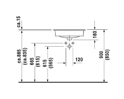 Купить Раковина 54,5х43,5 см Duravit D-Code 0337540000 в магазине сантехники Santeh-Crystal.ru