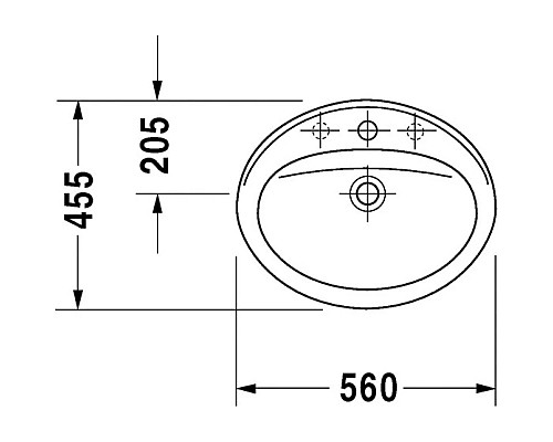Заказать Раковина 56х49,5 см Duravit Duraplus 0472560000 в магазине сантехники Santeh-Crystal.ru