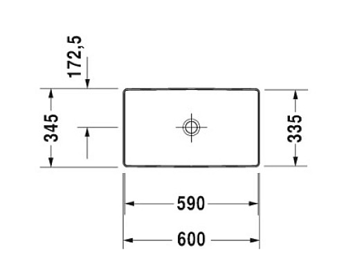 Заказать Раковина 60х34,5 см Duravit DuraSquare 2355600000 в магазине сантехники Santeh-Crystal.ru